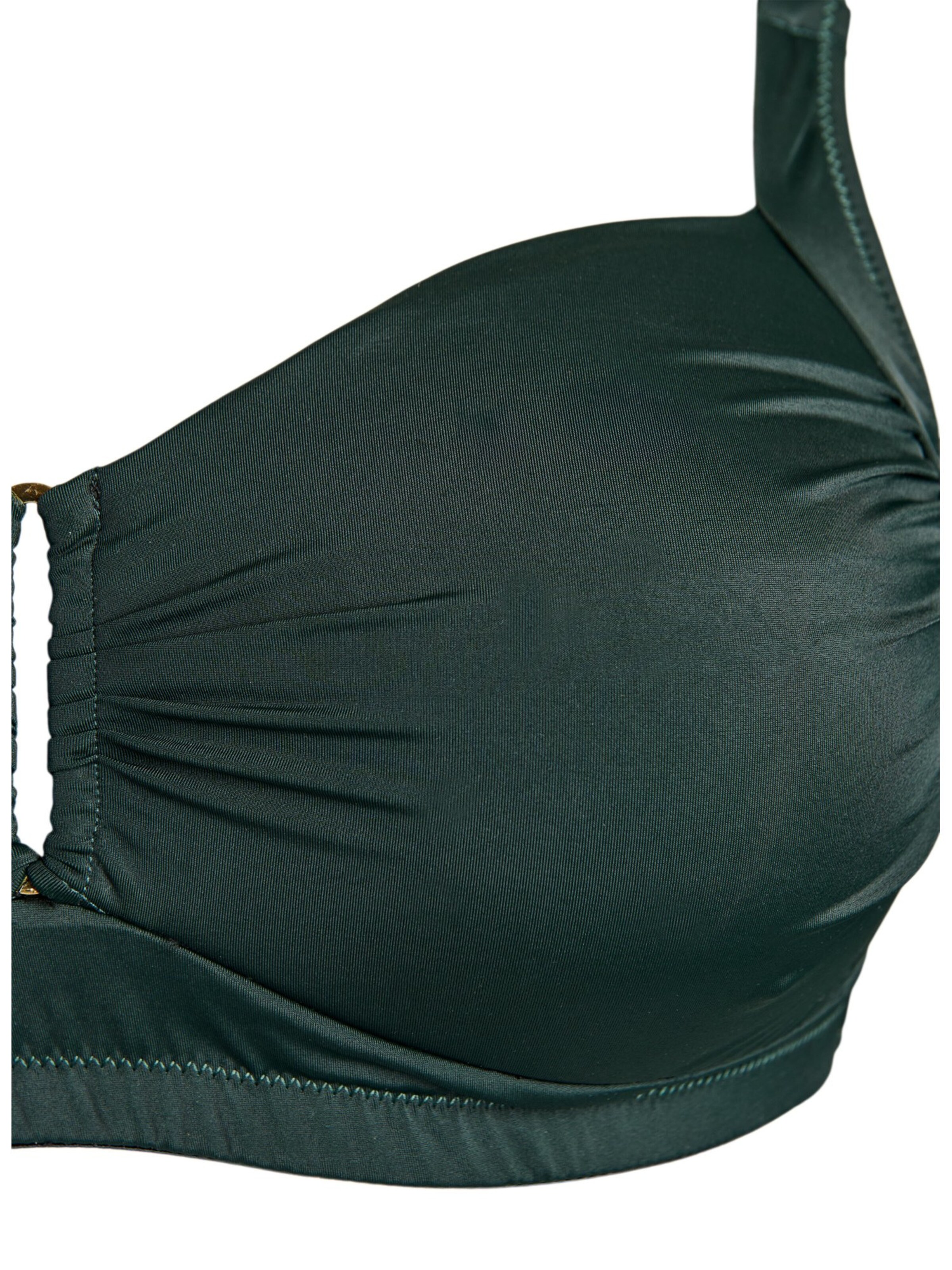 Swim by Zizzi Push-up Bikinitop 'Stilde' in Groen