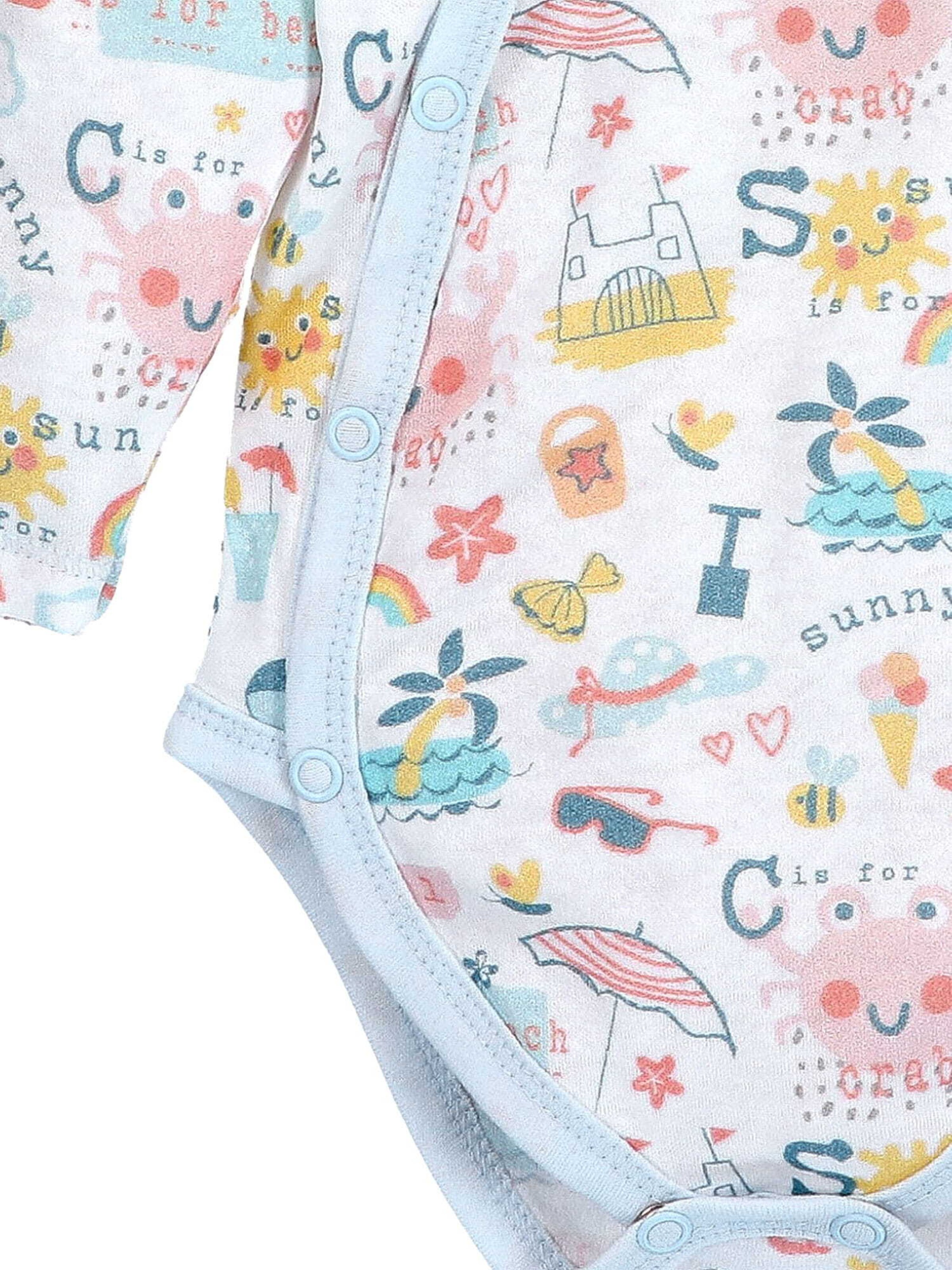 NINI Rompertje/body 'Strand' in Wit