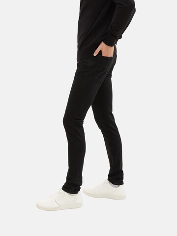 TOM TAILOR Slimfit Jeans 'Troy' in Zwart