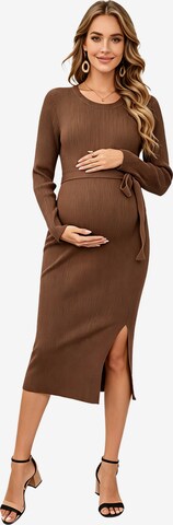 KoJooin Strickkleid in Braun: Vorderseite