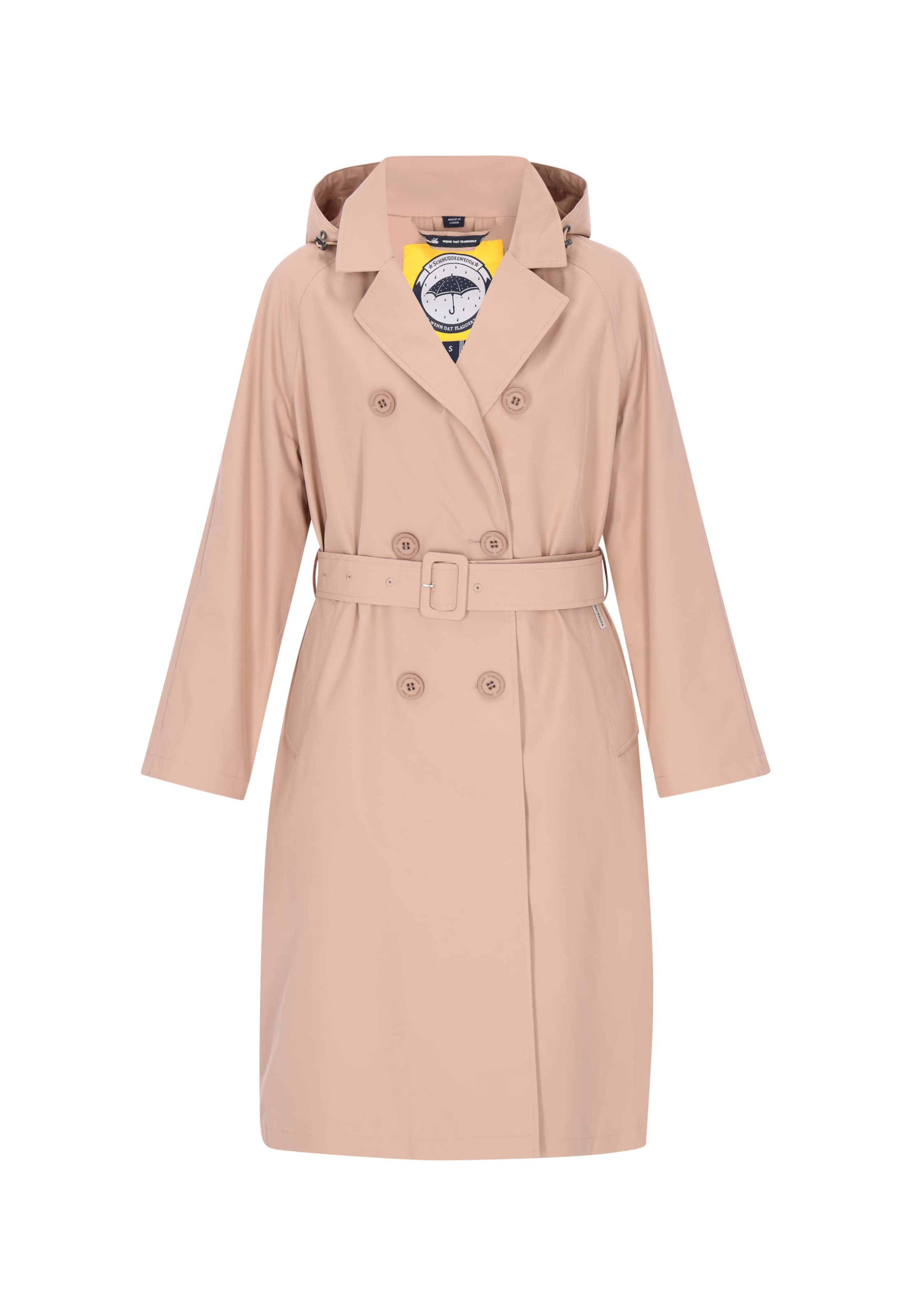 Schmuddelwedda - Abrigo funcional en beige: frente