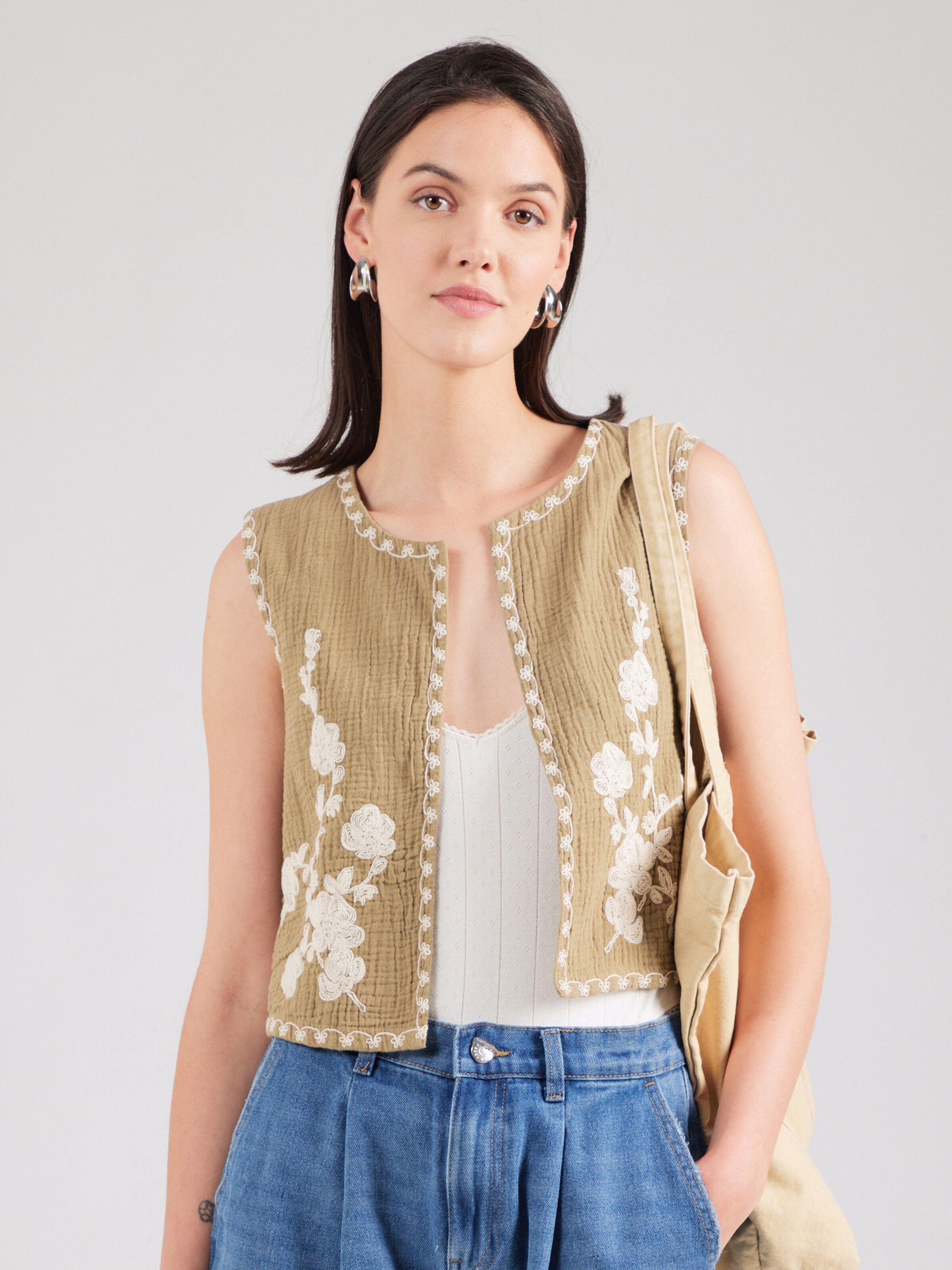 Smanicato Donna Gilet Trapuntato JDY Donna Leggero, Con Tasche