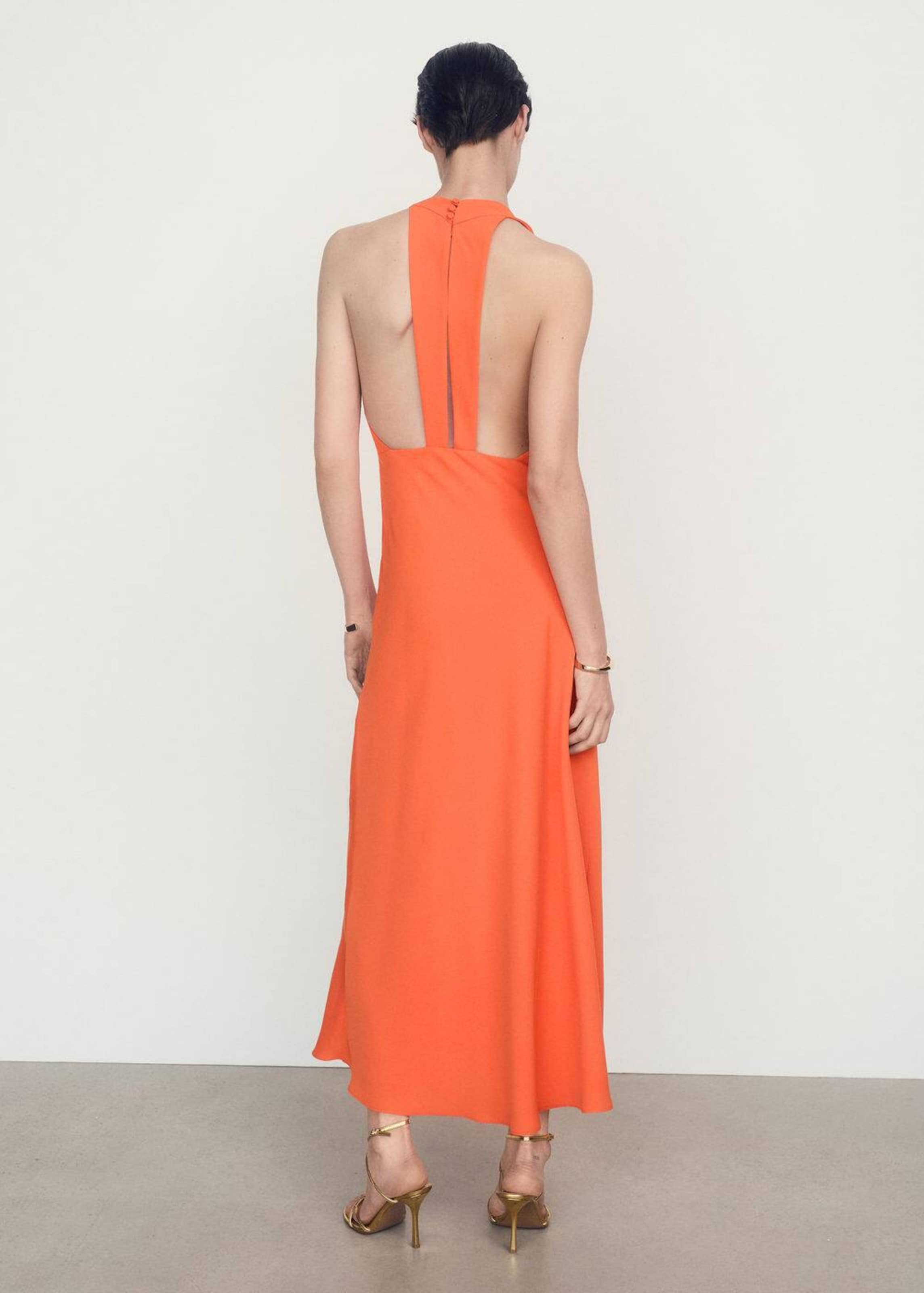 Robe de soiree Bristol MANGO en Orange ABOUT YOU