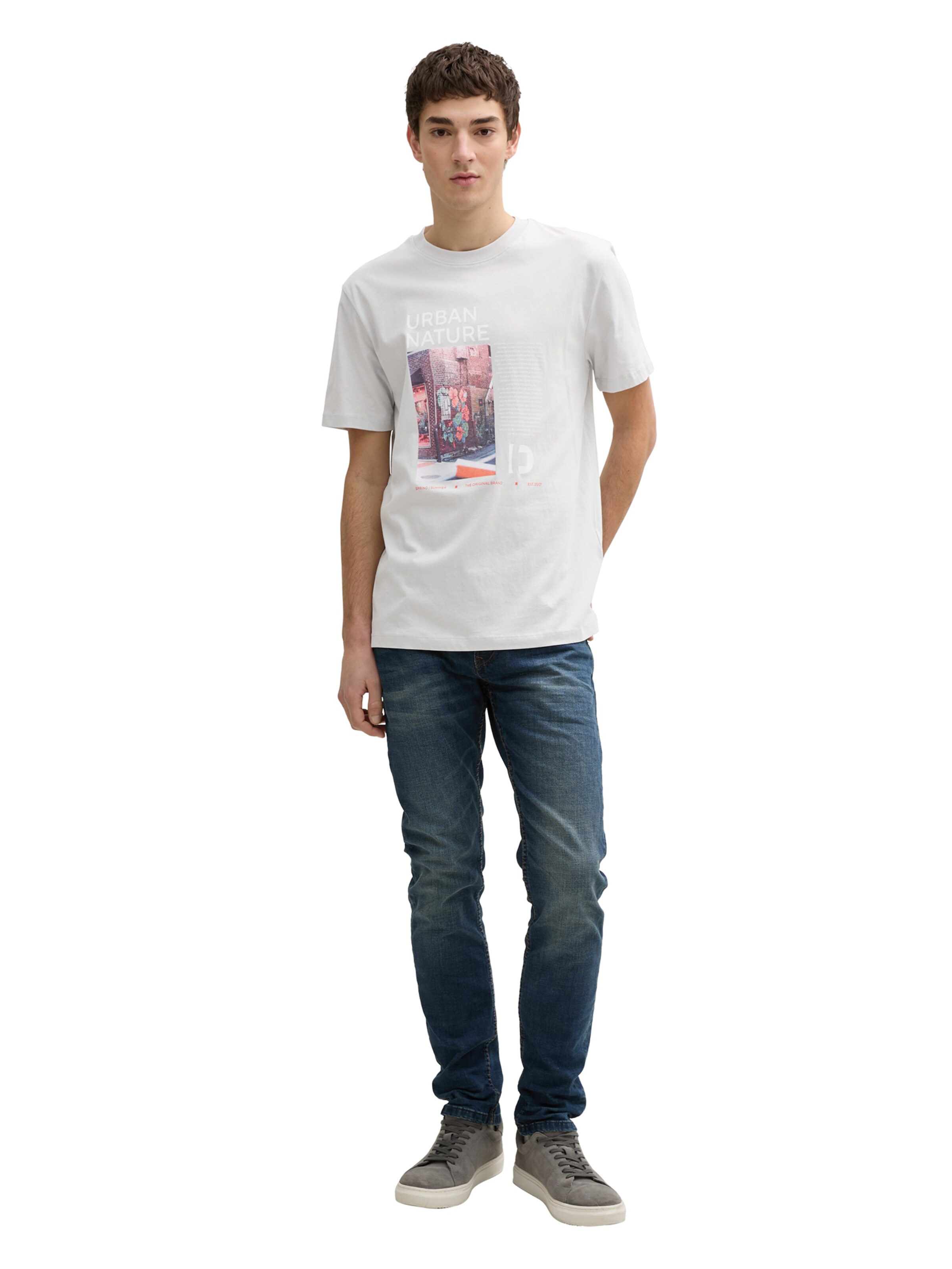 TOM TAILOR DENIM Koszulka w kolorze szary