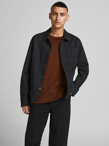 JACK & JONES Between-Season Jacket 'Lucas Alvin' in Black: front