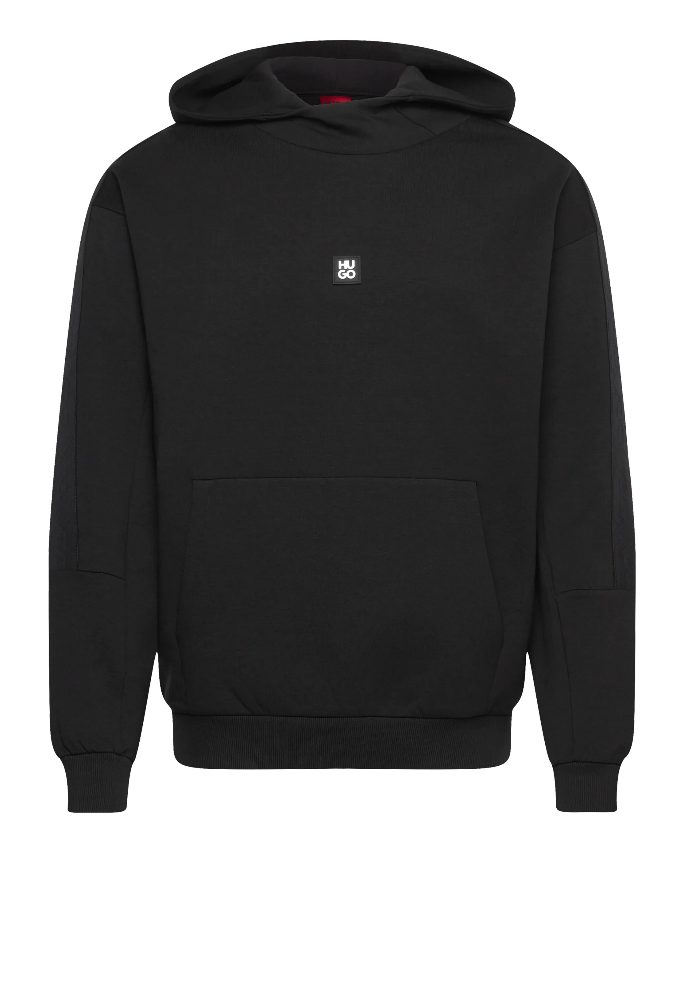 HUGO Sweatshirt ' Danovohood ' in Schwarz: Vorderseite