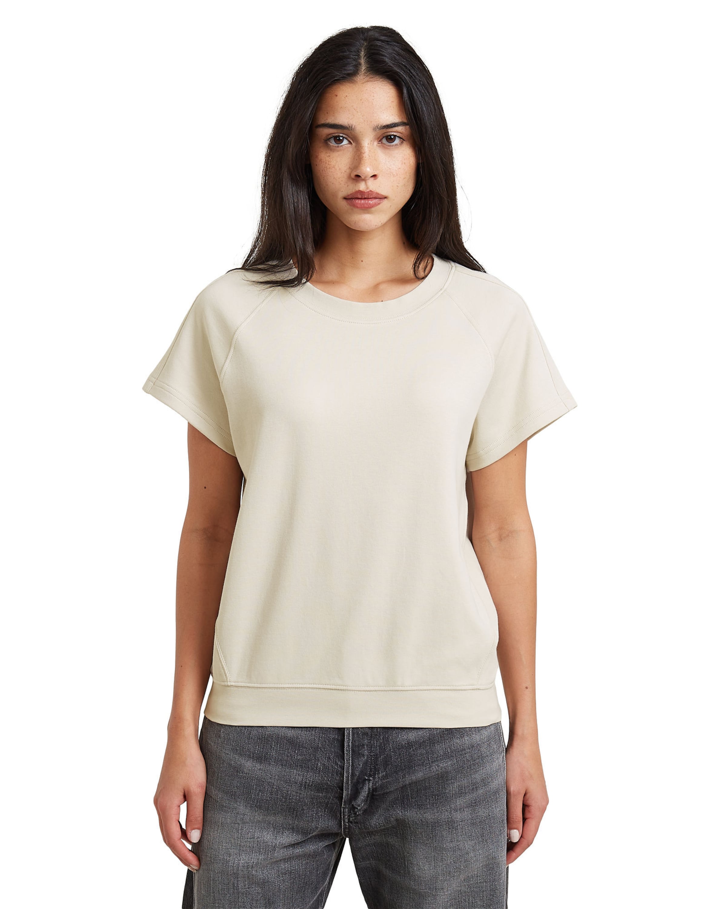 G-STAR Shirt 'Raglan T-Shirt' in White: front
