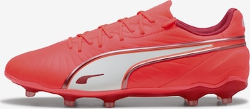 PUMA Soccer Cleats 'King Match' in Red: front