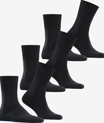 FALKE Socken 'Run 3-Pack' in Schwarz: Vorderseite