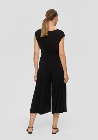 s.Oliver BLACK LABEL Wide leg Broek in Zwart