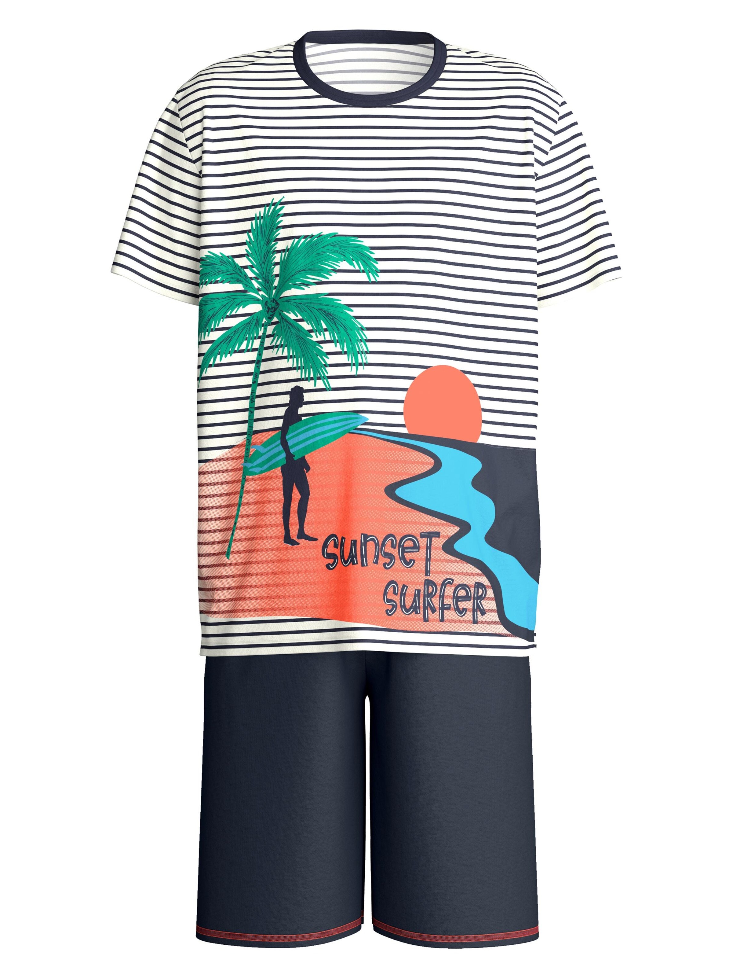 Pyjama 'Surf' CALIDA en bleu : devant