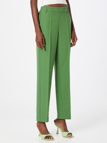 Kaffe Regular Pleated Pants 'Sakura' in Green: front