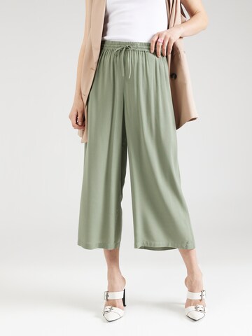 PIECES Wide leg Broek 'NYA' in Groen: voorkant