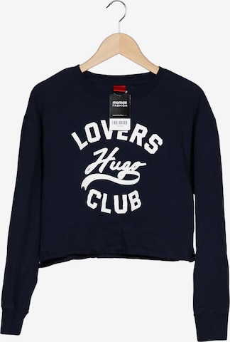 HUGO Sweatshirt & Zip-Up Hoodie in M in Blue: front