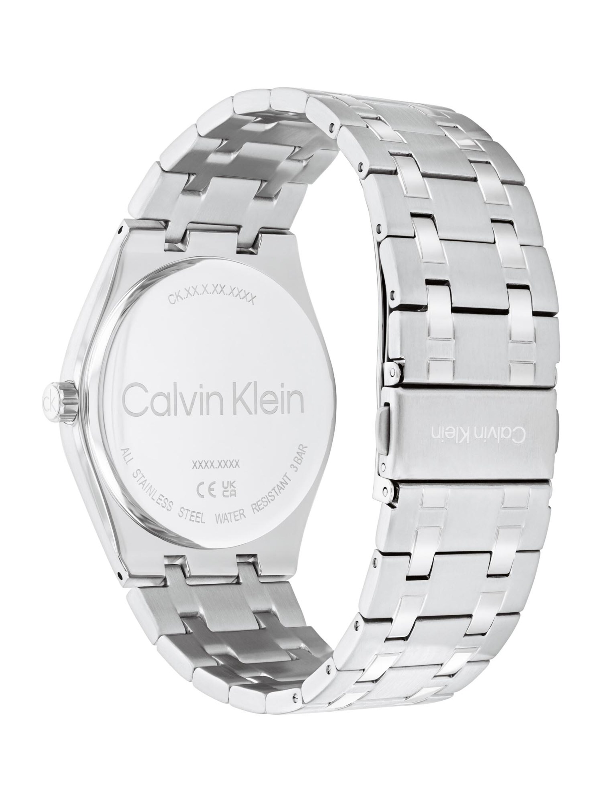 sidabrinė Calvin Klein Analoginis (įprasto dizaino) laikrodis 'Motion'