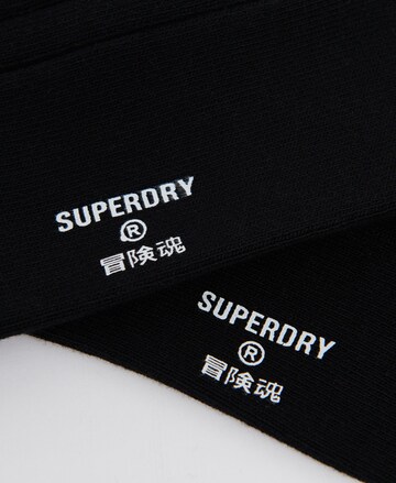 Superdry SUPERDRY Core Socken mit Rippenmuster in Schwarz