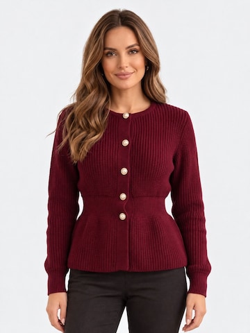 RYVAN Knit cardigan 'Strickjacken' in Red: front