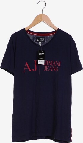 Armani Jeans Shirt in XL in Blue: front