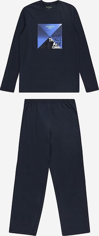 SCHIESSER Комплект пижама в синьо: отпред