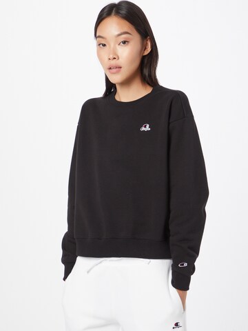 Champion Authentic Athletic Apparel Sweatshirt in Black: front