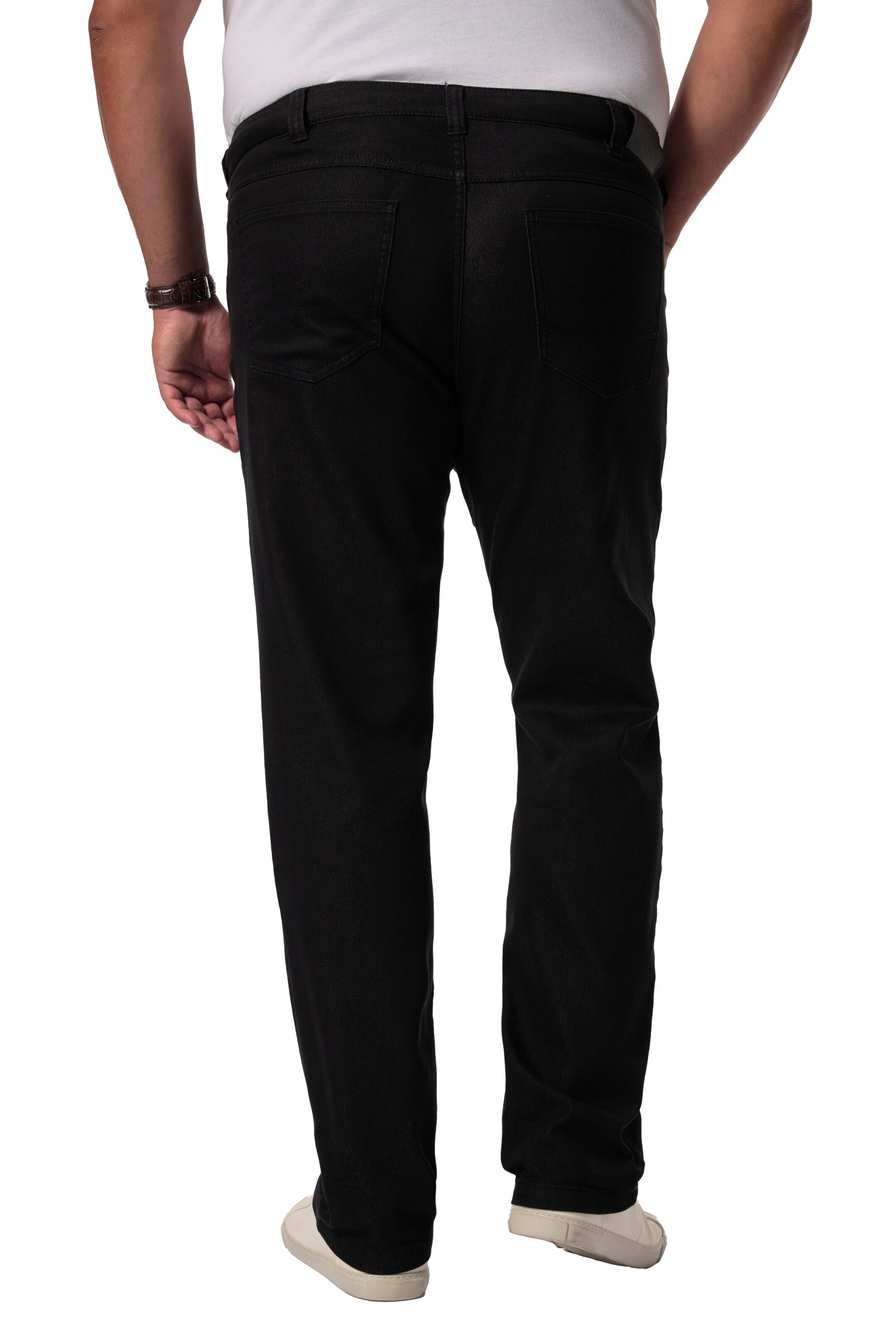 Men Plus Regular Jeans in Black