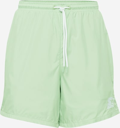 Pantaloni Starter Black Label pe verde pastel / alb, Vizualizare produs