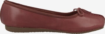 CLARKS Ballerina 'Freckle Ice' in Rot