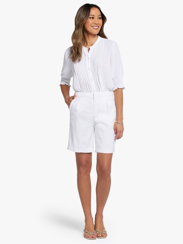 NYDJ Loose fit Pleat-front trousers in White