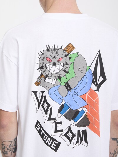 Volcom T-Shirt 'Sk8 Break' in XS in hellblau / orange / schwarz / weiß, Produktansicht