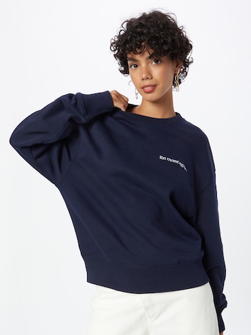 Les Petits Basics Sweatshirt in Blauw: voorkant