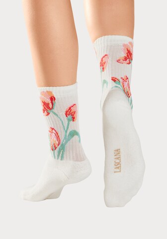 LASCANA Къси чорапи в бяло