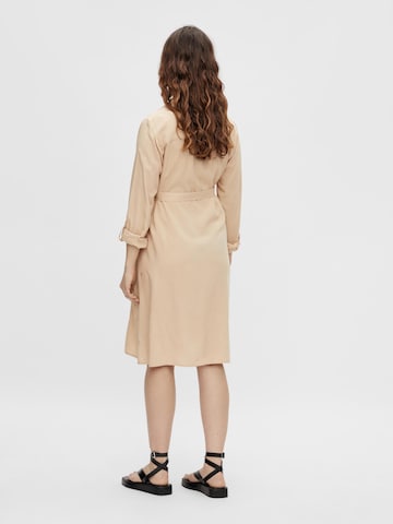 MAMALICIOUS Shirt Dress 'Mercy' in Beige