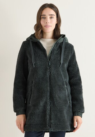 CECIL Between-Seasons Coat in Green: front