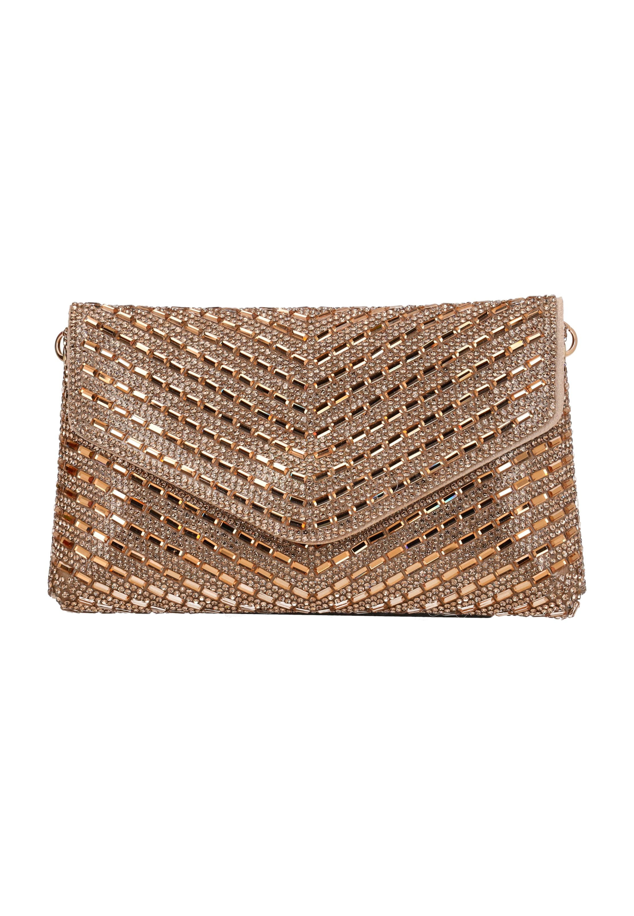 faina Schoudertas in Goud: voorkant