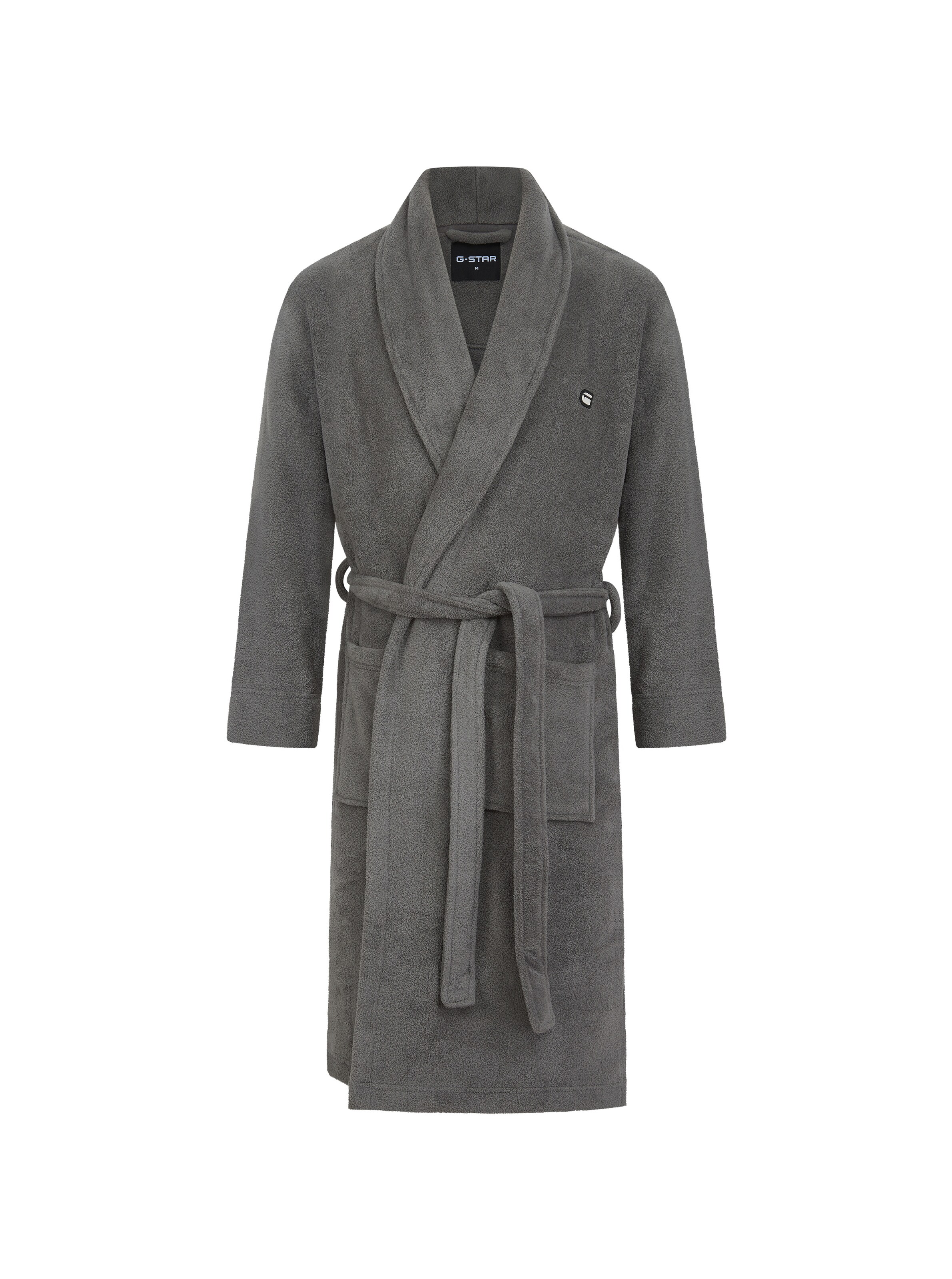 G-STAR Short Bathrobe in Grey: front
