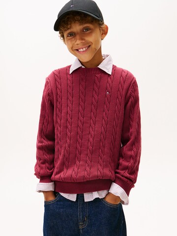 TOMMY HILFIGER Pullover 'Essential' in Rot: Vorderseite