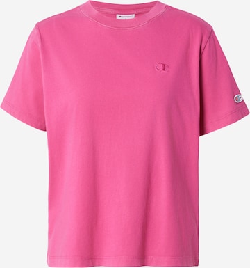 T-shirt Champion en rose : devant