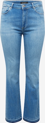 ONLY Carmakoma Flared Jeans in Blauw: voorkant