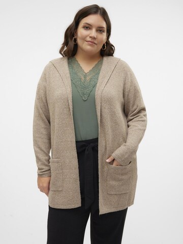Vero Moda Curve Cardigan 'DOFFY' i brun
