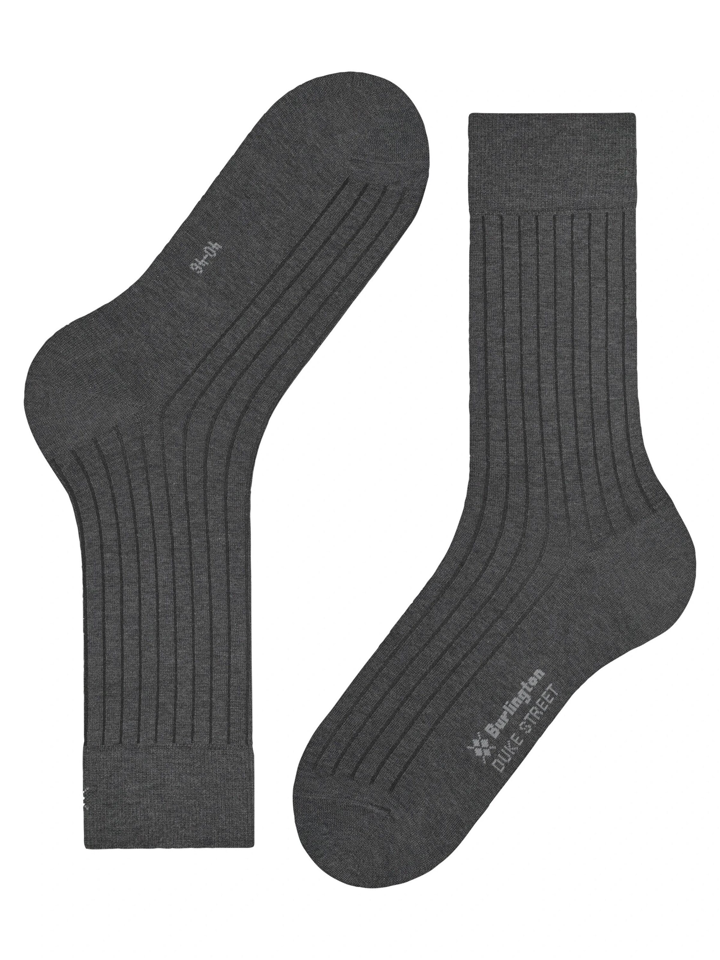 BURLINGTON Socks 'Duke Street' in Grey