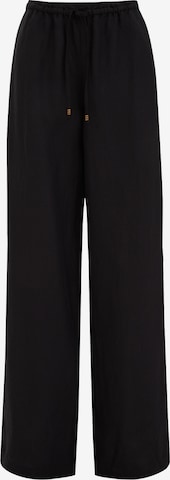juoda WE Fashion Laisvas Kelnės: priekis