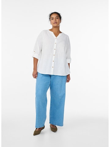 Camicia da donna 'CANanna' di Zizzi in bianco