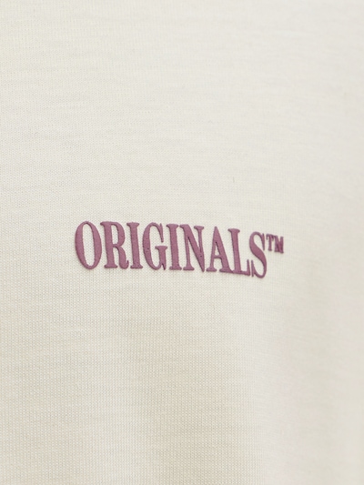 Maglietta 'JORFREDERIKSBERG' in S JACK & JONES di colore rosso vino / bianco lana, Visualizzazione prodotti