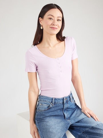 PIECES T-Shirt 'PCKITTE' in Lila: Vorderseite