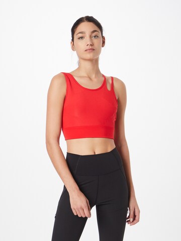 Reebok - Top desportivo em vermelho: frente