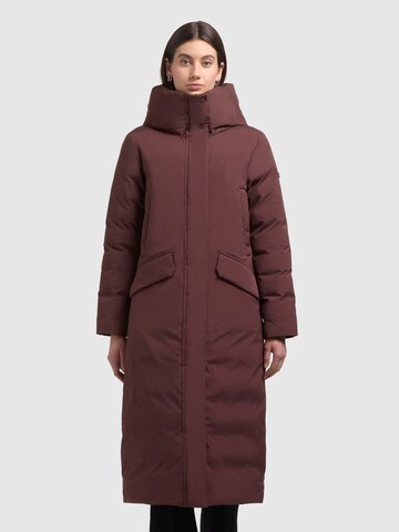 Manteau d’hiver 'DAWI' khujo en rouge : devant