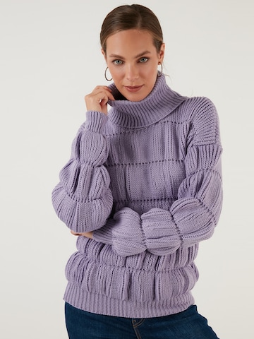 LELA Sweater in Purple: front