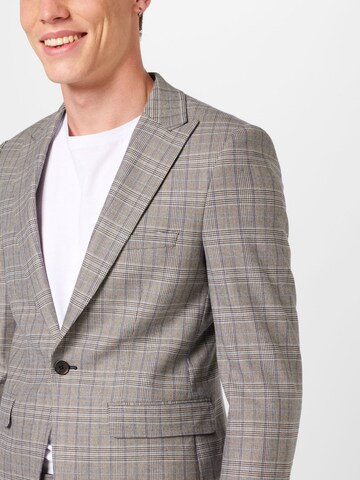 Coupe slim Veste de costume BURTON MENSWEAR LONDON en gris