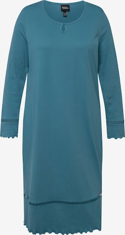 Ulla Popken Nachthemd in Blauw: voorkant