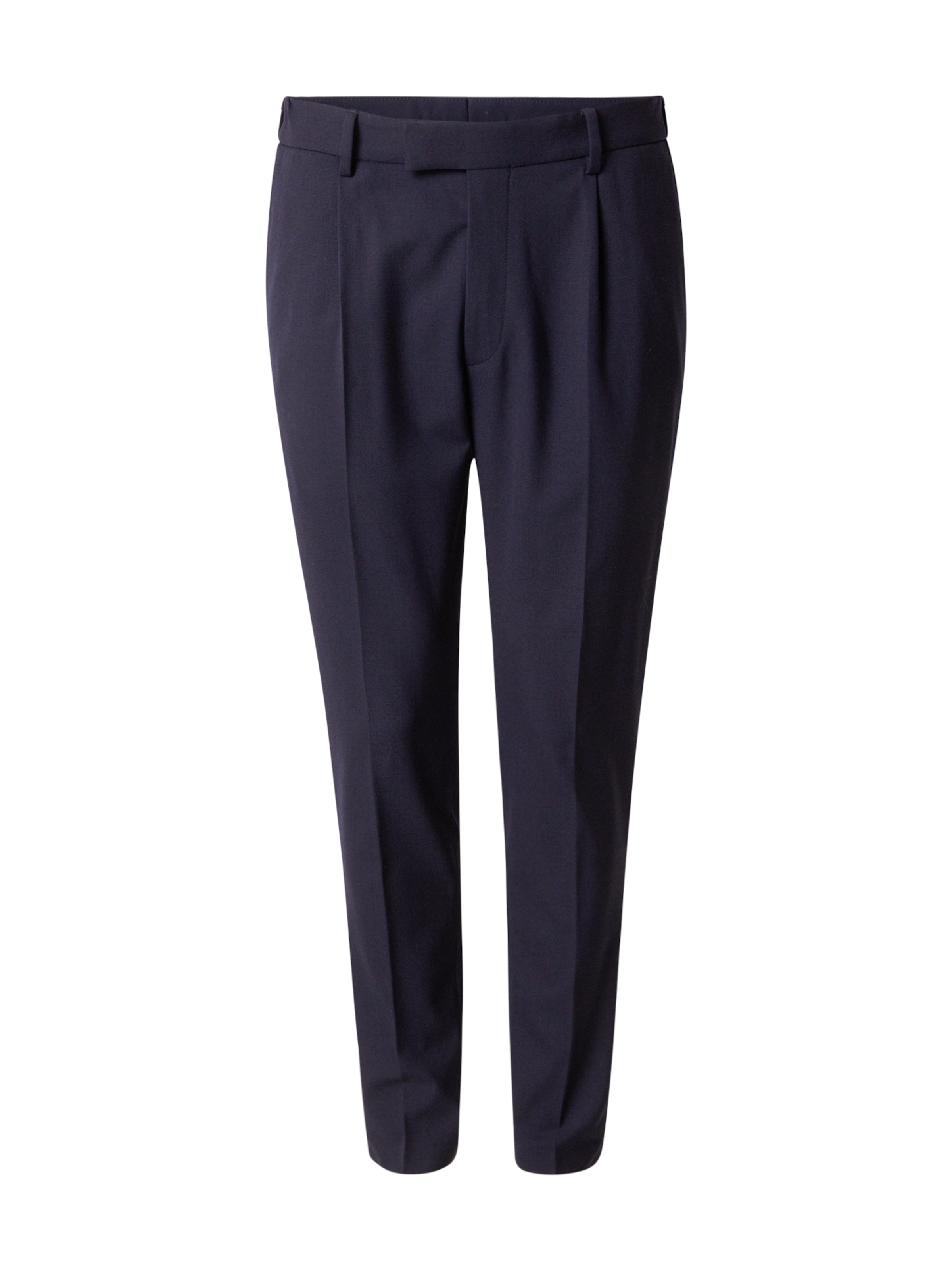 JOOP! - Slimfit Calças com pregas 'Bird' em azul: frente